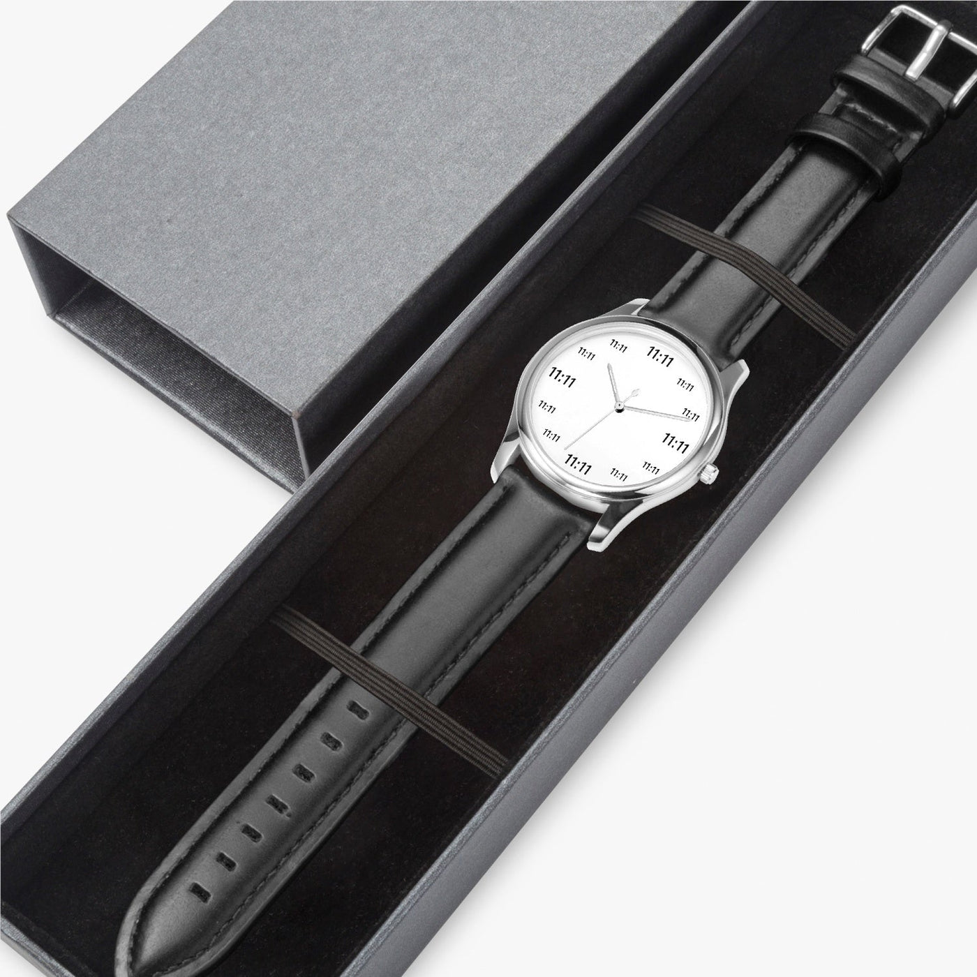 11:11 Eleven Eleven Magic Number Quartz Watch | White