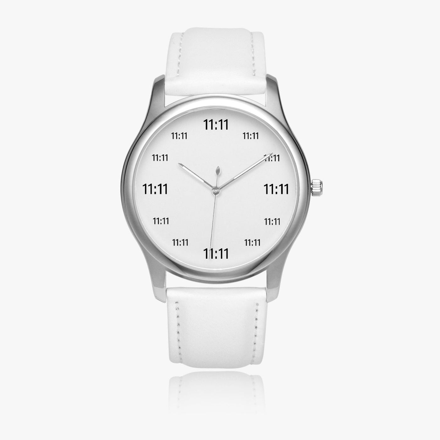 11:11 Eleven Eleven Magic Number Quartz Watch | White