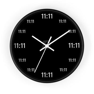 11:11 Wall Clock - Recurring Number