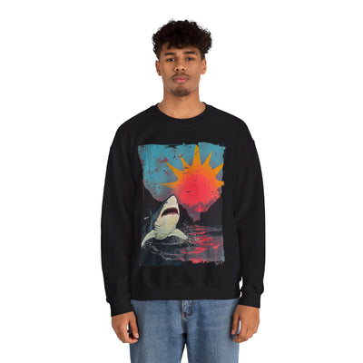 Shark on Sunrise Shore Classic Sweatshirt