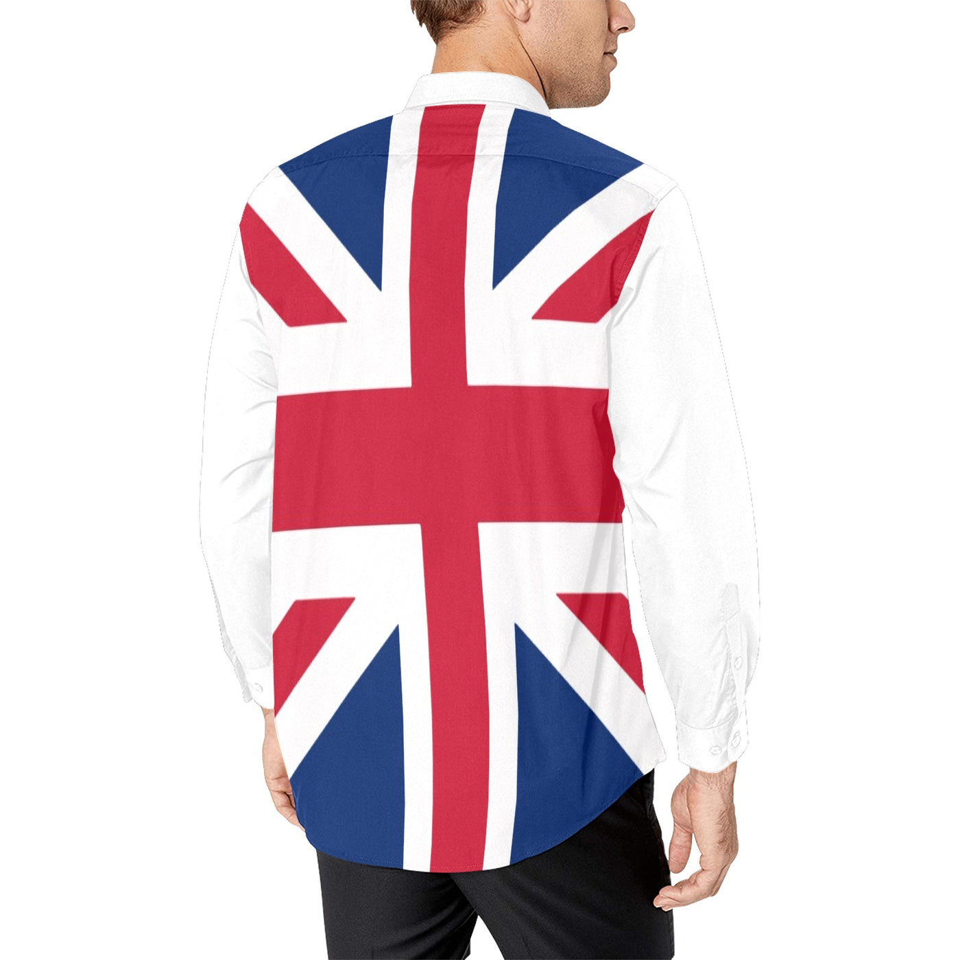 Union Jack British Flag Elegant Long Sleeve Punk Rock Shirt