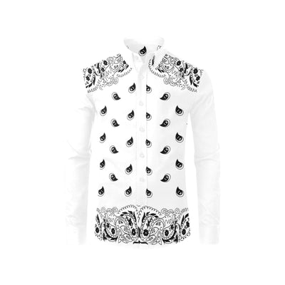 Bandana Pattern Elegant Long Sleeve Shirt