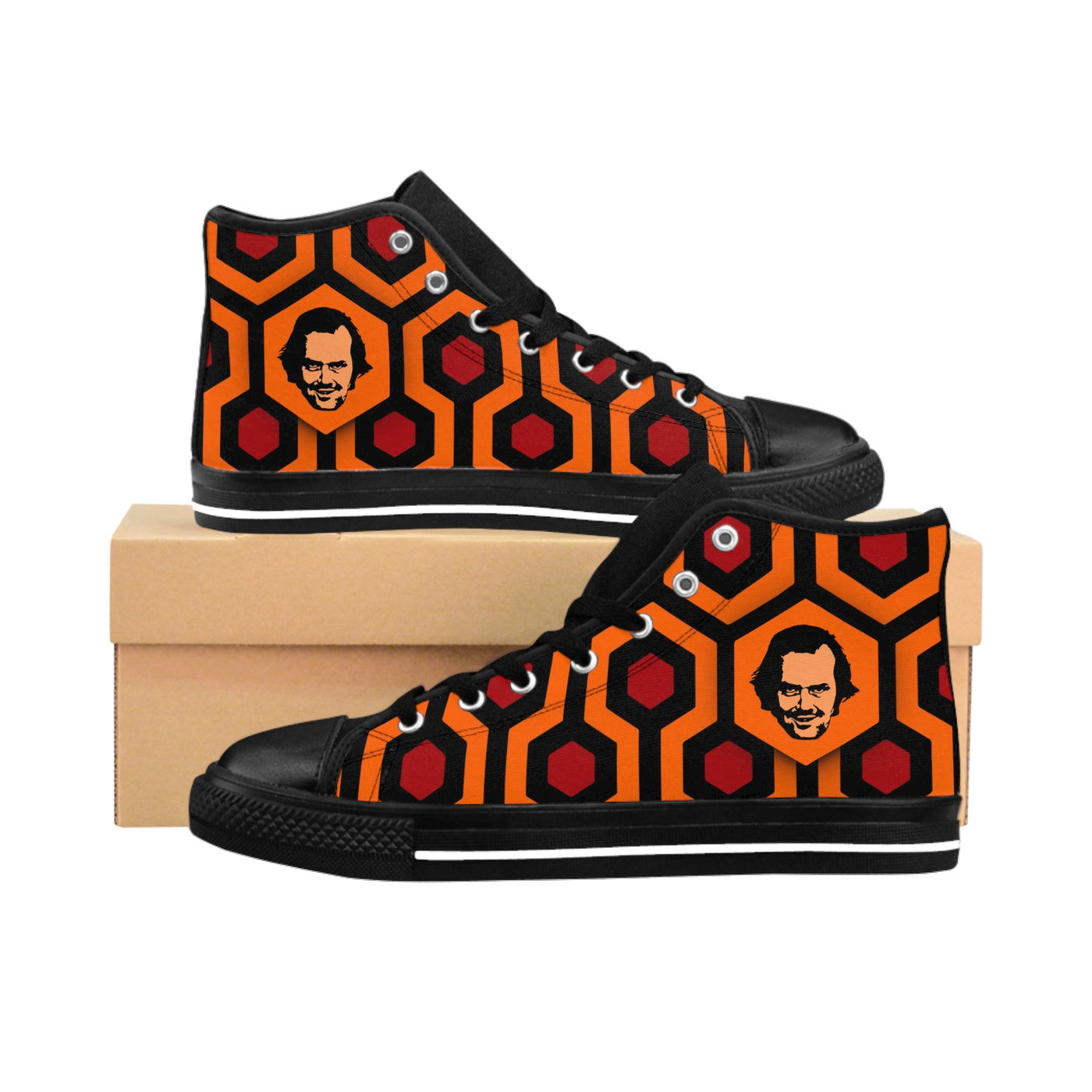 Redrum 237 - The Shining Smiley Face | High Top Canvas Sneakers