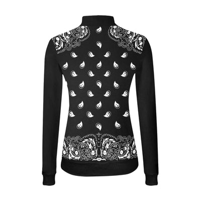 Women's All Over Print Mock Neck Sweater (H43)