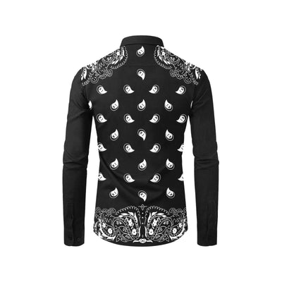 Bandana Pattern Elegant Long Sleeve Shirt