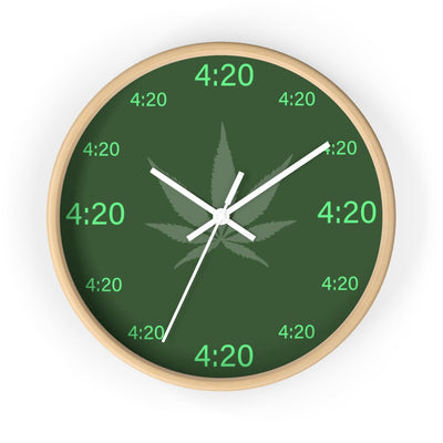 4:20 Wall Clock - Code Green