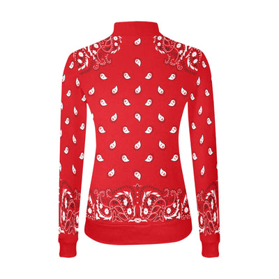 Women's All Over Print Mock Neck Sweater (H43)