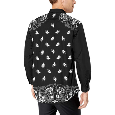 Bandana Pattern Elegant Long Sleeve Shirt