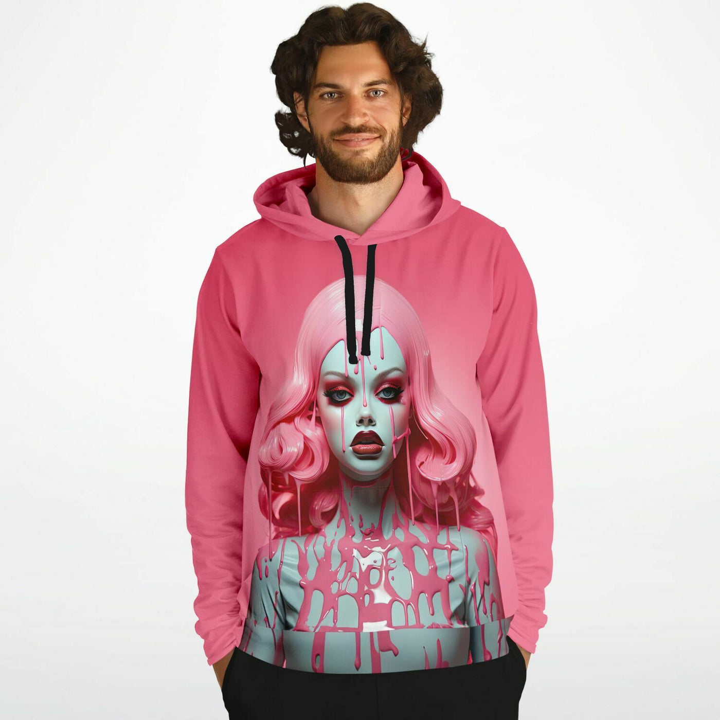 Scary Melting Doll Pop Surreal Fashion Hoodie