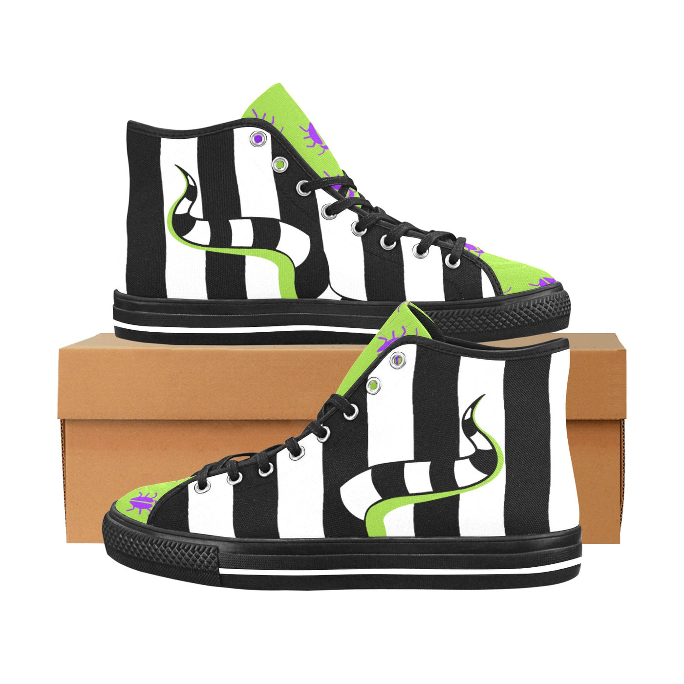 Beetlejuice & Sandworm High Top Sk8 CanvasSneakers