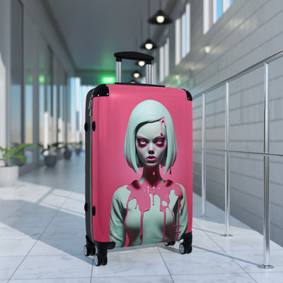 Creepy Melting Doll Pop Surreal Travel Suitcase Luggage