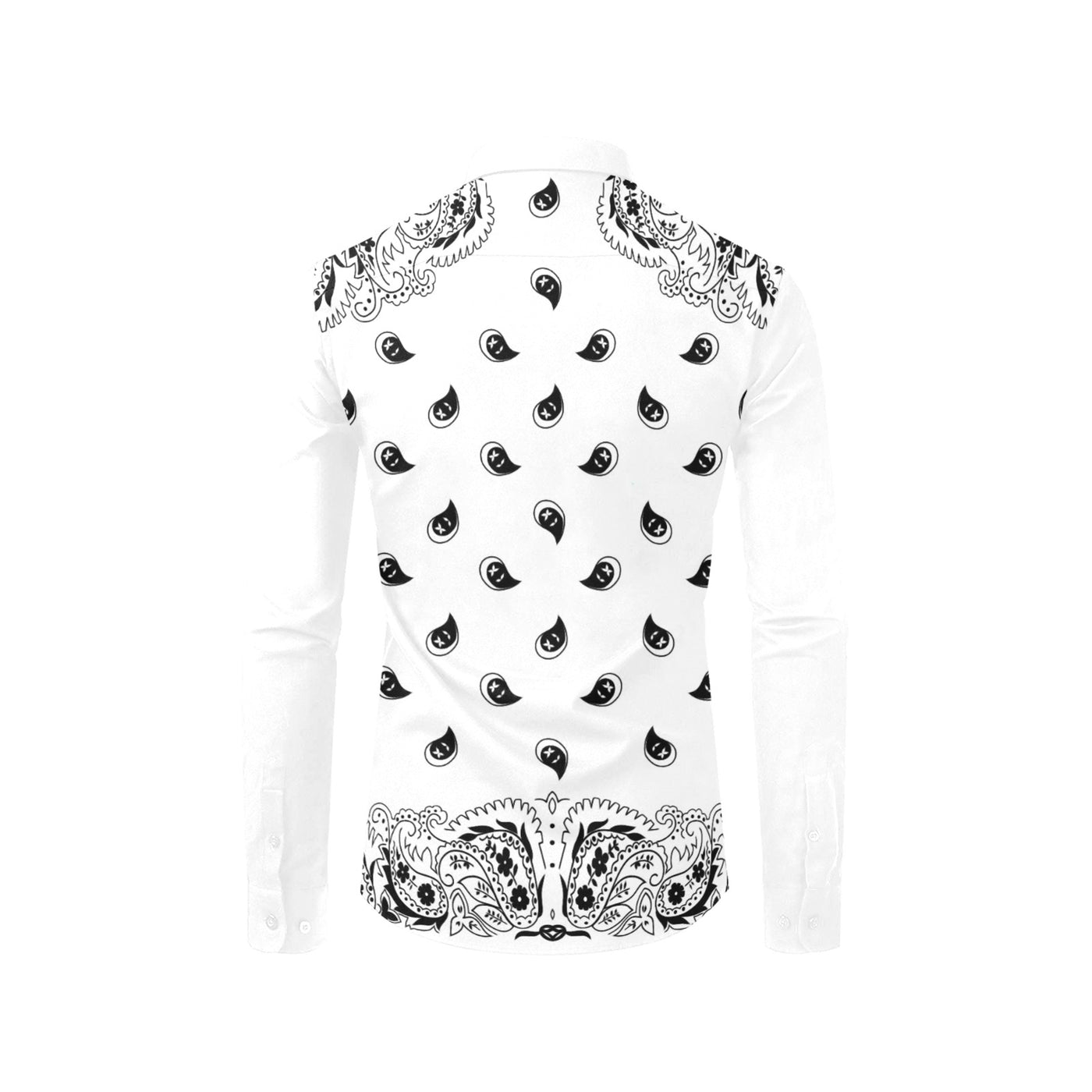 Bandana Pattern Elegant Long Sleeve Shirt