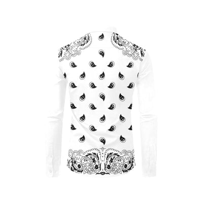 Bandana Pattern Elegant Long Sleeve Shirt