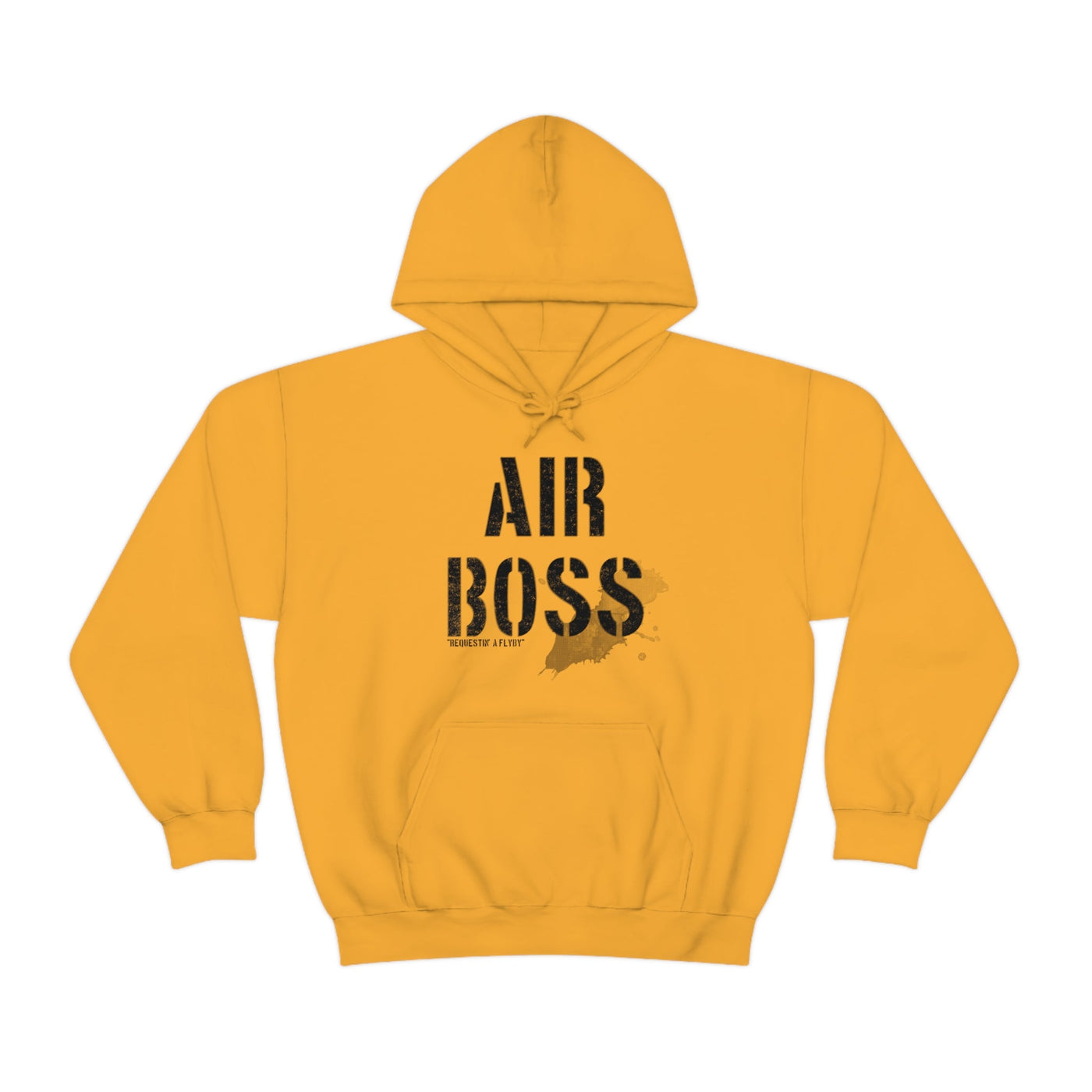 AIR BOSS "Requesting a Flyby" with coffee stain effect | Top Gun Hoodie