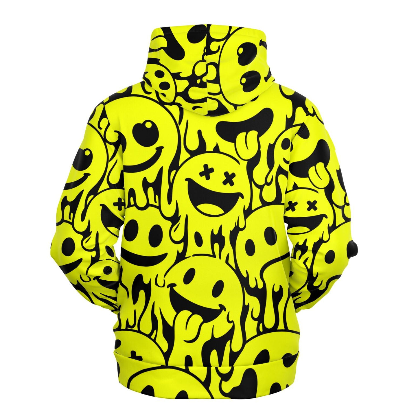 Acid House Melting Smileys Pattern Retro Pop Hoodie