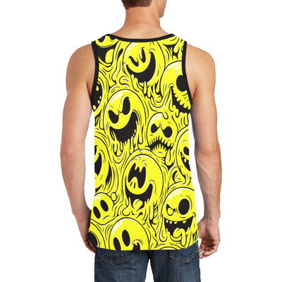 Acid Smiley Tank Top – Dripping Yellow Chaos 😜🖤