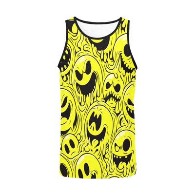 Acid Smiley Tank Top – Dripping Yellow Chaos 😜🖤