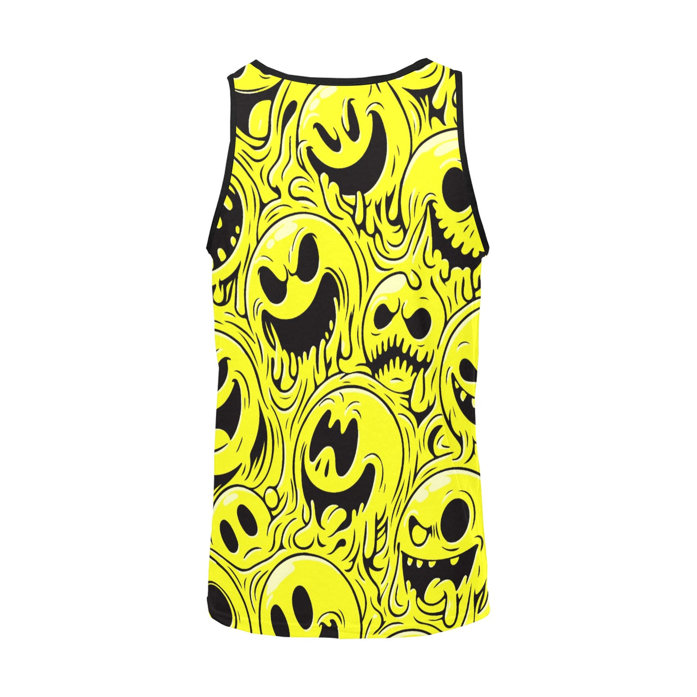 Acid Smiley Tank Top – Dripping Yellow Chaos 😜🖤