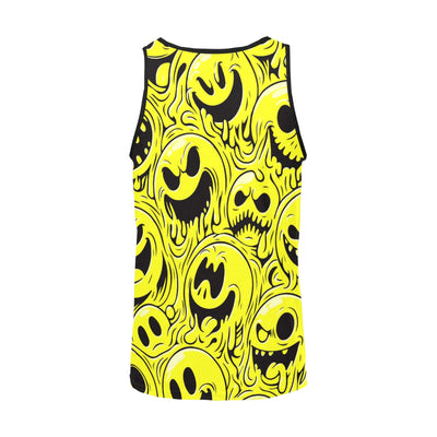 Acid Smiley Tank Top – Dripping Yellow Chaos 😜🖤