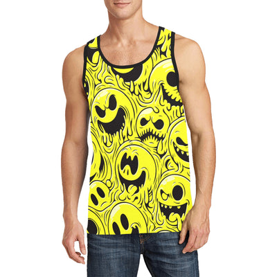 Acid Smiley Tank Top – Dripping Yellow Chaos 😜🖤