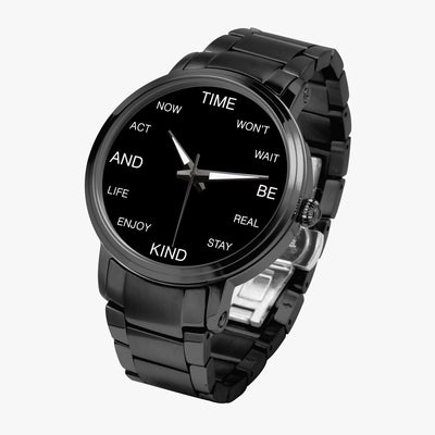 Act Now Motivational Quote Automatic Watch