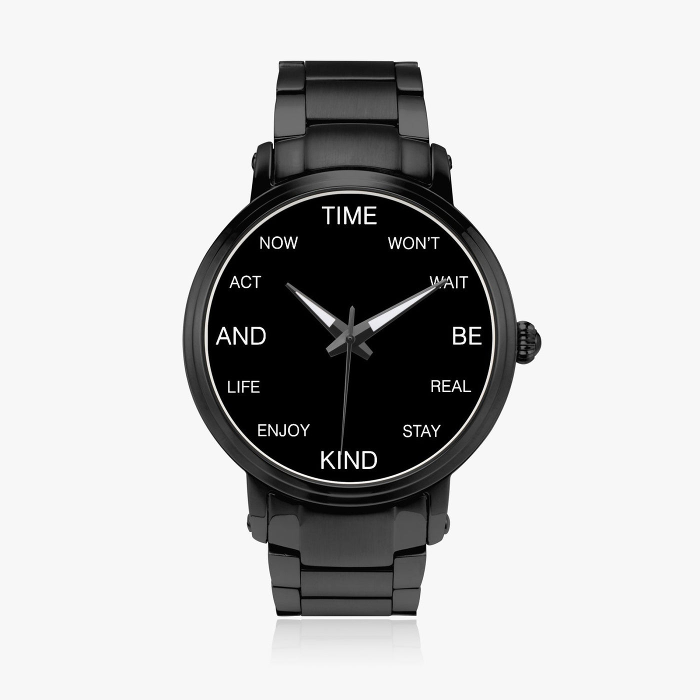 Act Now Motivational Quote Automatic Watch