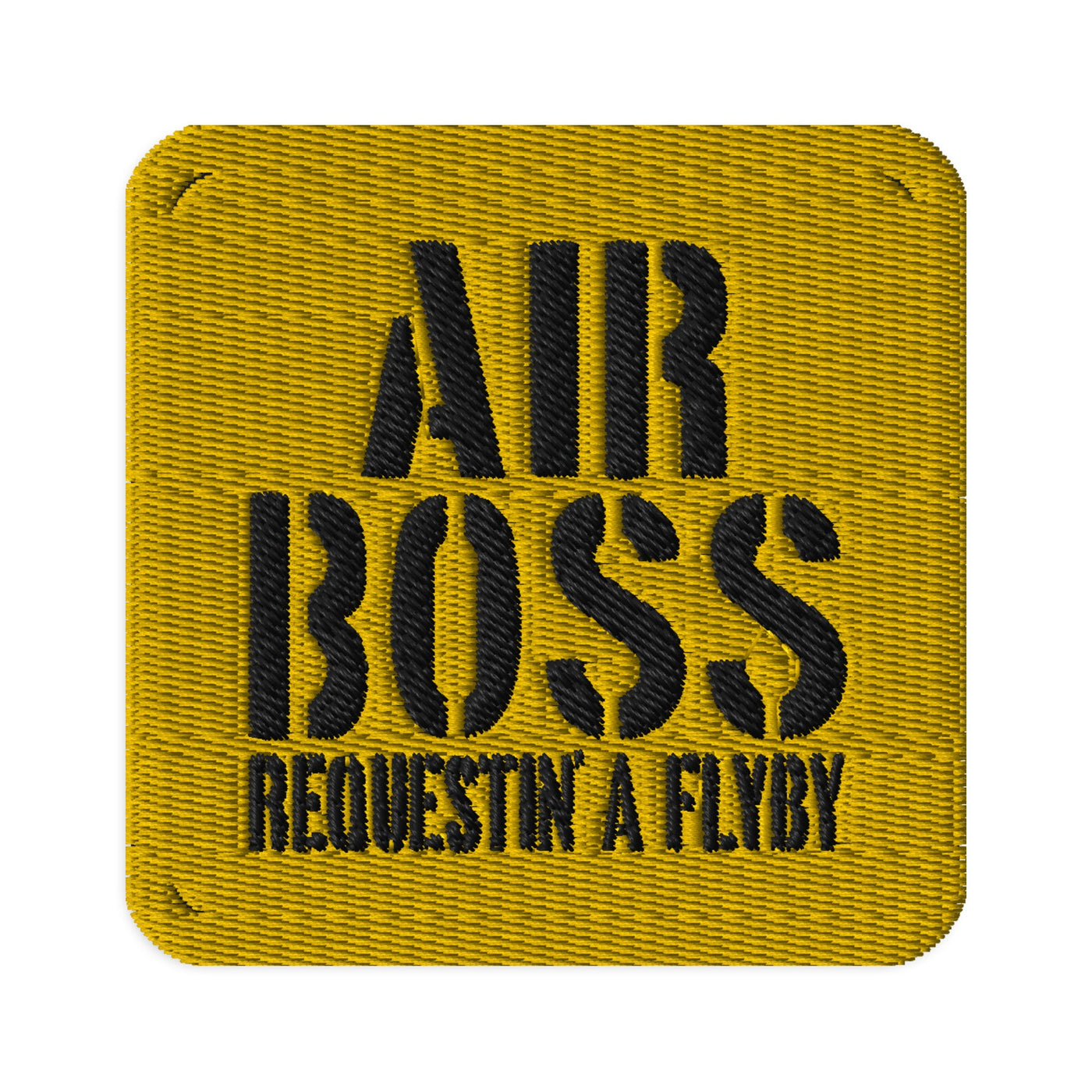 Air Boss Embroidered patch Square, top gun