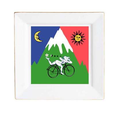 Albert Hofmann Bicycle Day Tray – Psychedelic Ceramic Dish with Trippy LSD Art