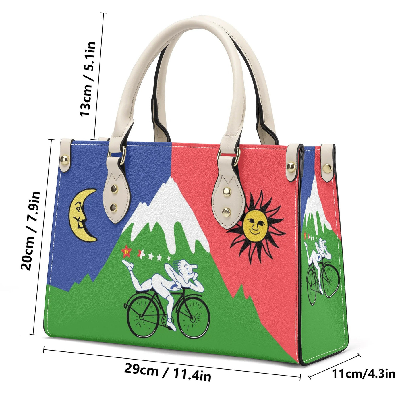 Albert Hofmann Psychedelic Bike Ride luxury PU Handbag