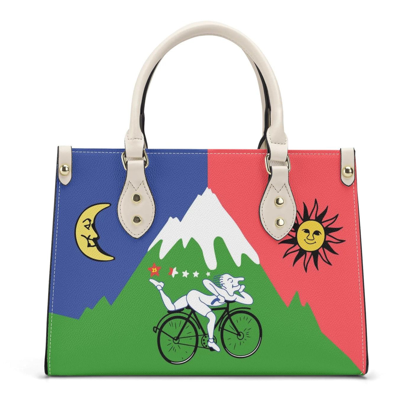 Albert Hofmann Psychedelic Bike Ride luxury PU Handbag