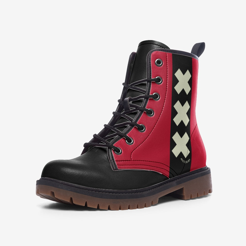 Amsterdam Flag XXX Premium Vegan Leather Lightweight boots