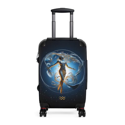 Aquarius Zodiac Sign Travel Suitcase Luggage