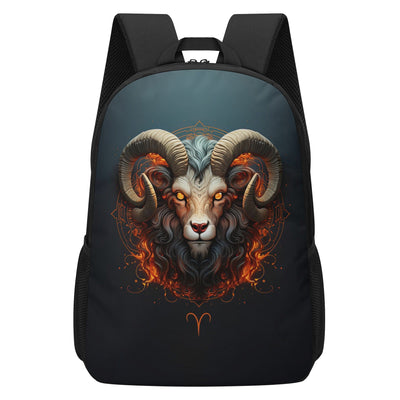 Aries Zodiac Sign, 17'' Backpack