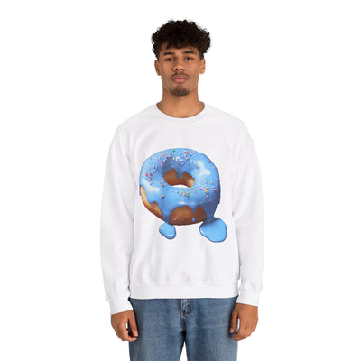 Baby Blue Donut With Meting Glaze Sweatshirt