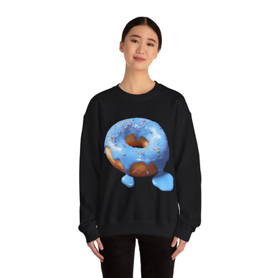 Baby Blue Donut With Meting Glaze Sweatshirt