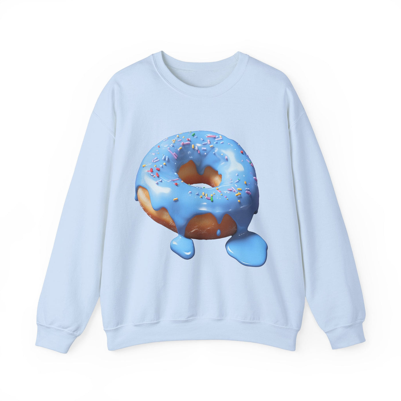 Baby Blue Donut With Meting Glaze Sweatshirt