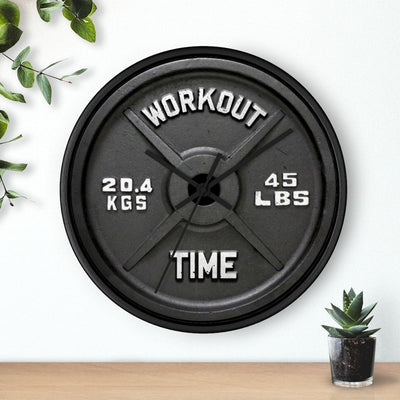 Barbell Wall Clock, Workout Time - Bodybuilding Motivation
