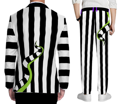 Beetlejuice & Sandworm Blazer Jacket & Dress Pants Outfit