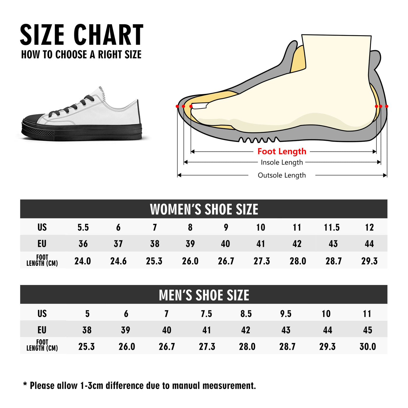 Beetlejuice & Sandworm Low Top Canvas Sneakers (Women's sizes)