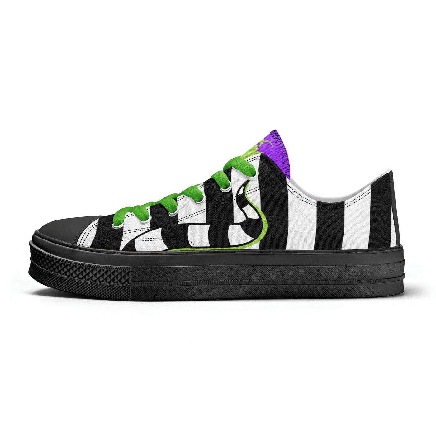 Beetlejuice & Sandworm Low Top Canvas Sneakers (Women's sizes)