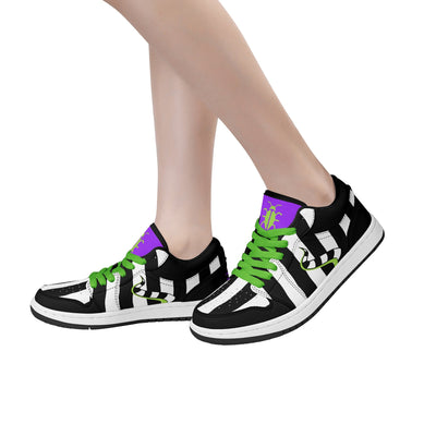 Beetlejuice & Sandworm Low Tops Skateboard Sneakers V2 (Women's Sizes)
