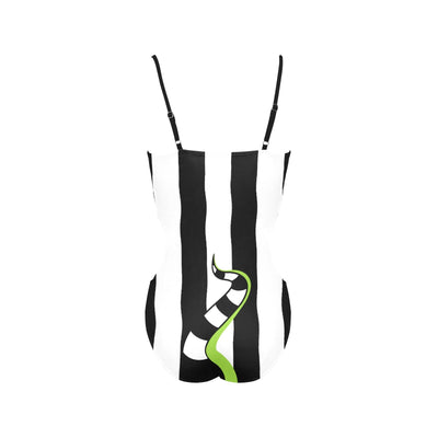 Beetlejuice & Sandworm One Piece Body Swimsuit with Thin Straps