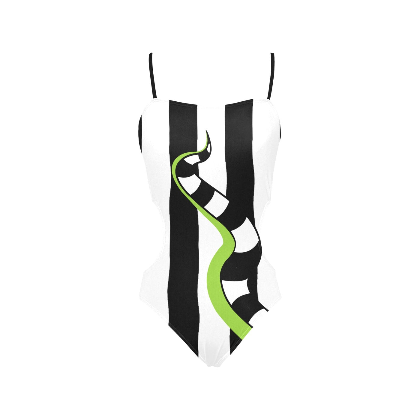 Beetlejuice & Sandworm One Piece Body Swimsuit with Thin Straps