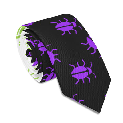 Beetlejuice neck tie rolled