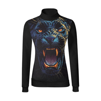 Black Panther Graphic Mock Neck Sweatshirt