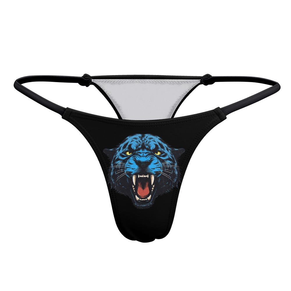 Black Panther Head Thong