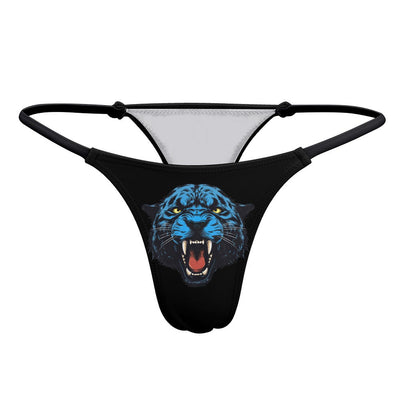 Black Panther Head Thong