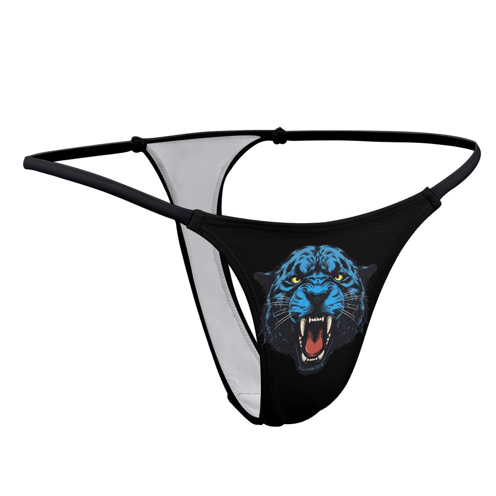 Black Panther Head Thong