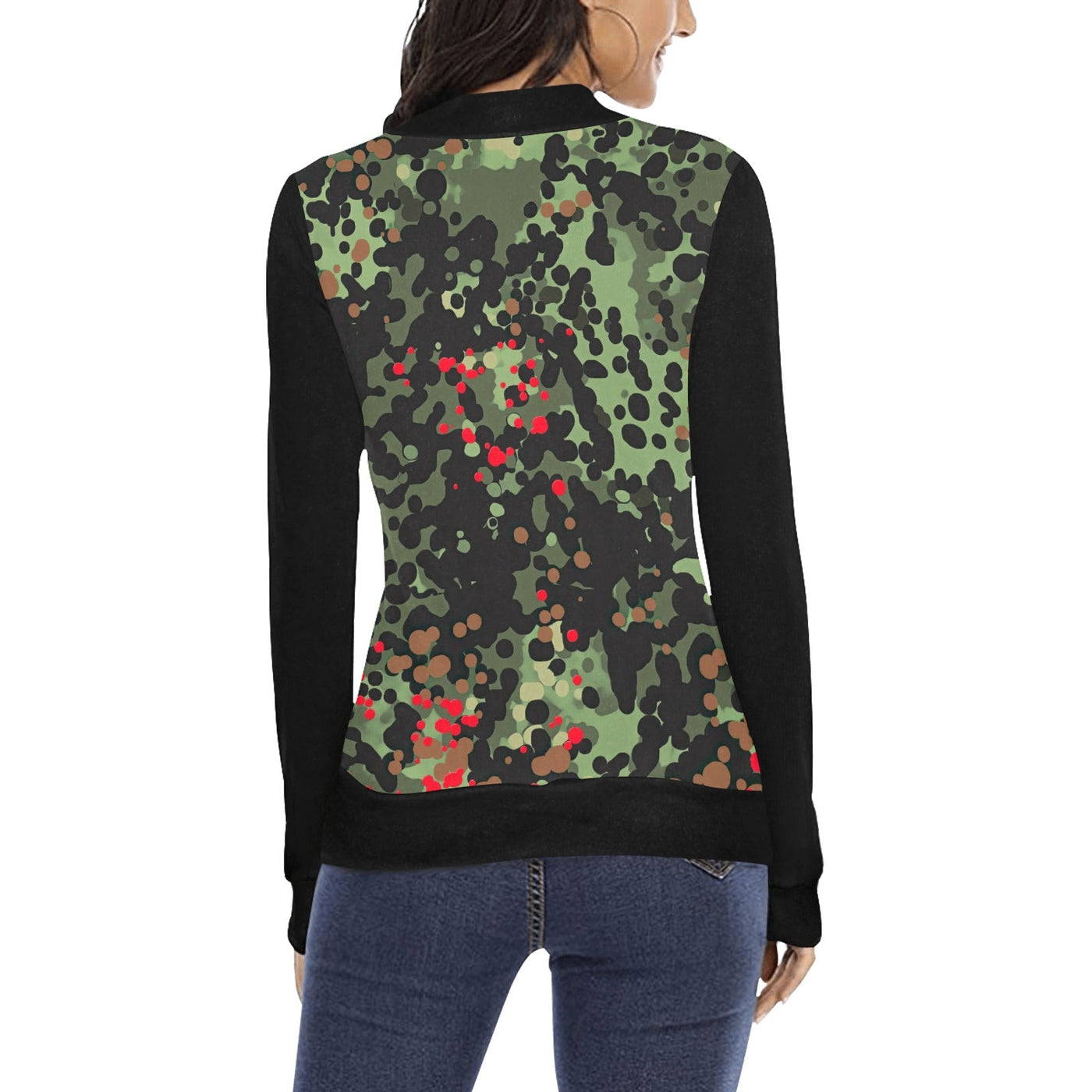 Bloody Flecktarn Camouflage Mock Neck Sweater