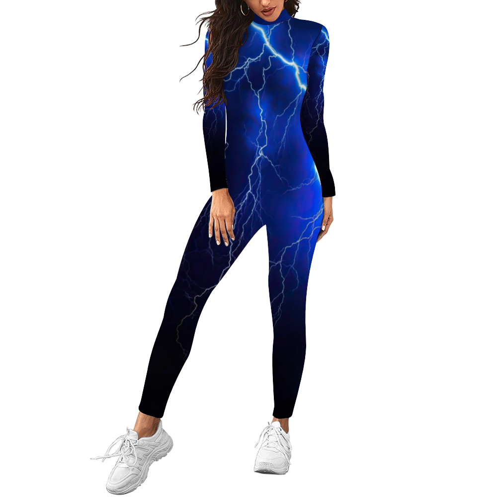 Blue Thunder Zentai Costume Catsuit